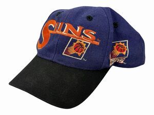 Vintage Phoenix Suns Snapback Hat Cap Purple Black Green Under Brim 90s NBA TEI